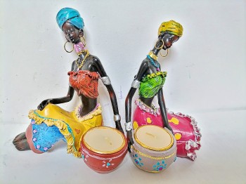 Африканка подсвечник ― ИГРУШКИ И СУВЕНИРЫ ОПТОМ В НОВОСИБИРСКЕ