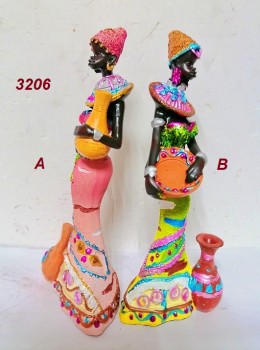 Девушка Африканка статуэтка ― ИГРУШКИ И СУВЕНИРЫ ОПТОМ В НОВОСИБИРСКЕ